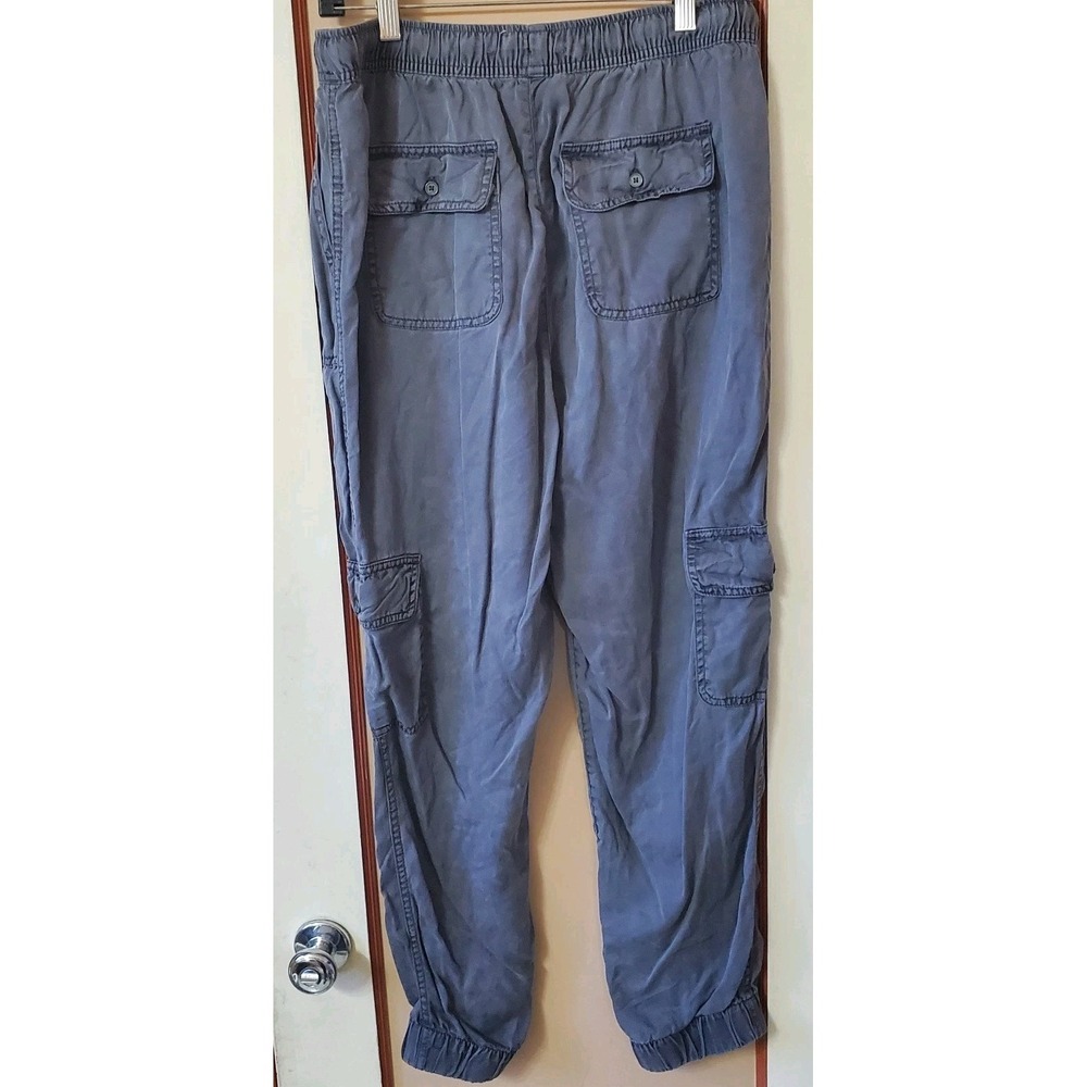 C&C California Women's Lyocell Cargo Jogger Pants Gray Size L - Picture 3 of 7